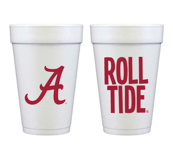UA Roll Tide Styrofoam Cups [10 Pack]