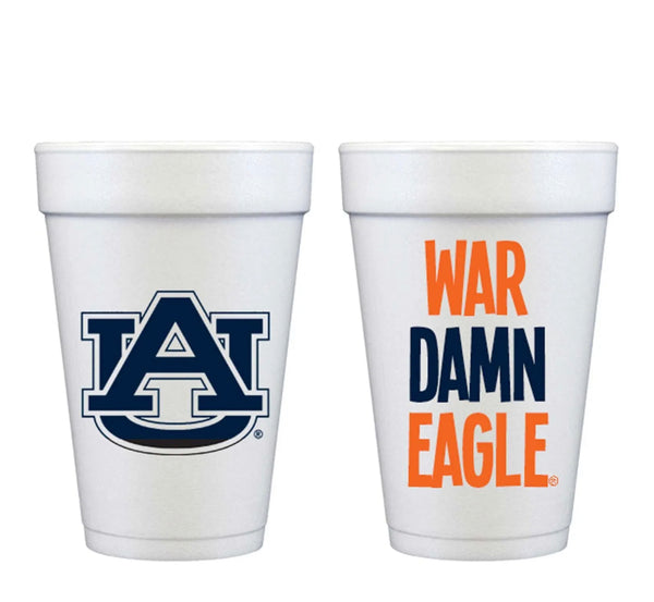 Auburn War Eagle Styrofoam Cups [10 pack]