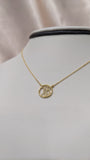 JLB Logo Sterling Silver Gold Plated Necklace