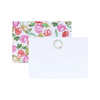 Over the Moon Pink Floral Notecards