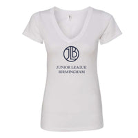 JLB Logo V-Neck Tee-White