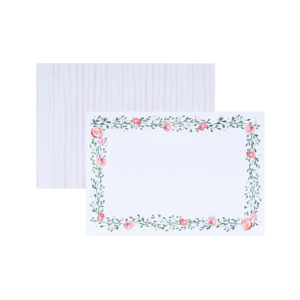 Over the Moon Floral Garland Notecards