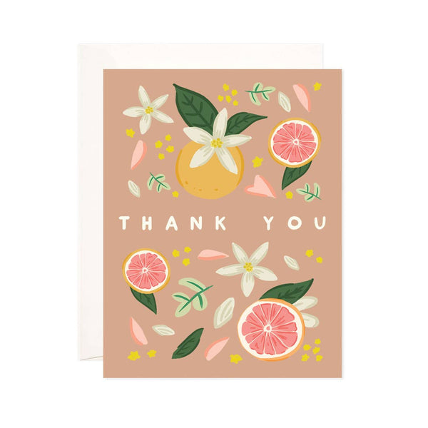 Thank You Citrus Greeting Card - Thank You Card