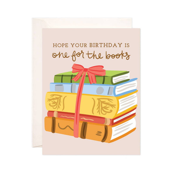 Birthday Books Greeting Card - Punny Birthday Card, Bookstore Birthday