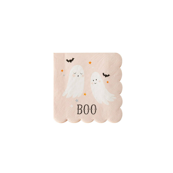 PLTS336N - Boo Ghosts Paper Cocktail Napkin