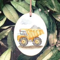 Boys Gifts, Dump Truck, Gift Giving, Wooden Ornaments