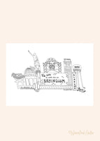 Birmingham Cityscape Notecard Set