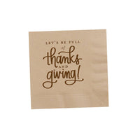 Napkins - Thanks and Giving (Thanksgiving)