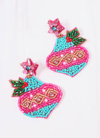 North Pole Ornament Earring PINK MULTI