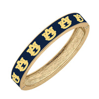 Auburn University Enamel Hinge Bangle in Navy