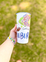 Auburn, AL Tumbler-20 oz tailgating drink, gifts, collegiate
