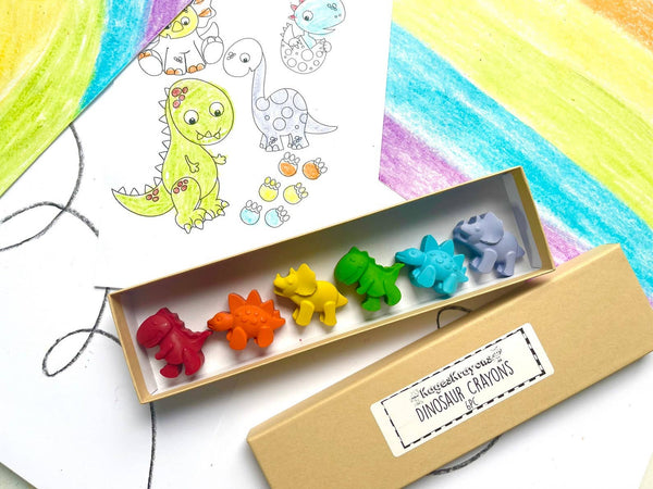 Dinosaur Crayons Gift Box V2