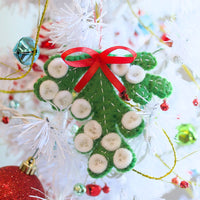 Mistletoe Felt Wool Christmas Ornament