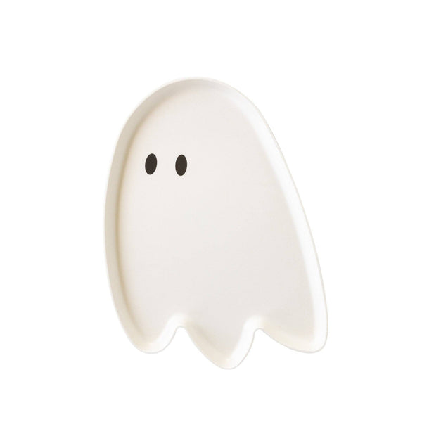 Hey Pumpkin Ghost Shaped Reusable Bamboo Tray