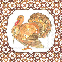 Paper Cocktail Napkins Pack of 20 RB Turkey Thanksgiving