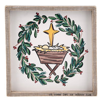 Nativity Wreath Board Small