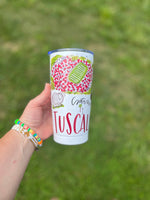 Tuscaloosa Tumbler -20 oz tailgating drink, gifts, collegiat