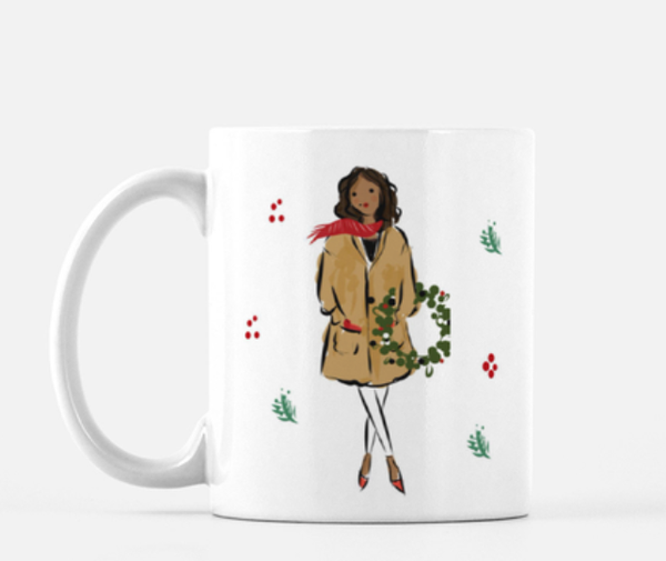 Holiday Girls Ceramic Mug